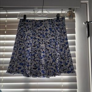 Floral Blue Kids Skirt